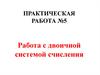 Работа с двоичной системой счисления