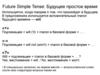 Future simple tense. Будущее простое время