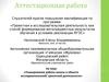 Аттестационная работа. Планирование работы школы в области исследовательско-проектной деятельности