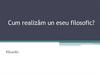 Cum realizăm un eseu filosofic