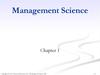 Management Science Management Science