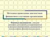 Методика проведения диагностики финансового состояния организации