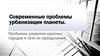 Урбанизация планеты. Проблемы развития крупных городов и пути их преодоления