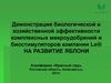 Биологическая и хозяйственная эффективность комплексных микроудобрений и биостимуляторов компании Leili на развитие яблони