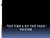 Top films of the year‘ poster