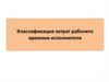 Классификация затрат рабочего времени исполнителя