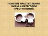 Понятие преступления. Виды и категории преступлений