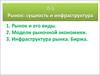 Рынок: сущность и инфраструктура