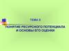 Ресурсный потенциал и основы его оценки
