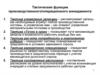 Тактические функции производственного/операционного менеджмента