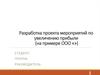 Разработка проекта мероприятий по увеличению прибыли