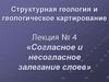 Согласное и несогласное залегание слоев