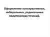 Оформление консервативных, либеральных, радикальных политических течений