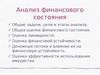 Анализ финансового состояния