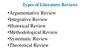 Types of Literature Reviews