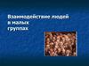 Взаимодействие людей в малых группах