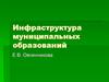 Инфраструктура муниципальных образований