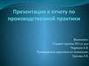 Отчет по производственной практике. Программный продукт для предприятия