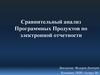 Сравнительный анализ программных продуктов по электронной отчетности