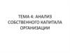 Анализ собственного капитала организации