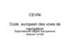 Code europeen des voies de navigation