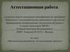 Аттестационная работа. Методическая разработка по выполнению проекта
