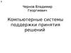 Компьютерные системы поддержки принятия решений