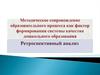 Методическое сопровождение образовательного процесса как фактор формирования системы качества дошкольного образования