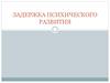 Задержка психического развития