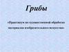 Грибы. Практикум по художественной обработке материалов изобразительного искусства