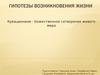 Гипотезы возникновения жизни. Креационизм - божественное сотворение живого мира