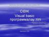 Visual basic программалау тілі