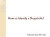 How to Identify a Shopaholic