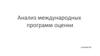 Анализ международных программ оценки