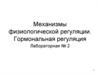 Механизмы физиологической регуляции. Гормональная регуляция