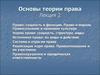 Теория права. (Лекция 2)