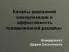 Каналы рекламной коммуникации и эффективность телевизионной рекламы