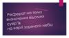 Реферат. Визначення відомих сузір’їв на карті зоряного неба