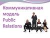 Коммуникативная модель Public Relations. (Тема 3)