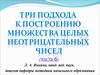 Три подхода к построению множества целых чисел. (Часть 6)