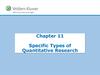 Specific types of quantitative research
