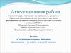 Аттестационная работа. Сохранение здоровья младших школьников в условиях сельской школы