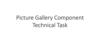 Picture gallery component. Technical task