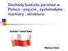 Dochody budżetu państwa w Polsce - pojęcie, systematyka, rozmiary, struktura
