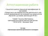 Аттестационная работа. Организация проектной деятельности в колледже
