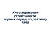 Классификация устойчивости горных пород по рейтингу RMR