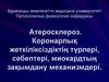 Атеросклероз. Коронарлық жеткіліксіздіктің түрлері, себептері, миокардтың зақымдану механизмдері