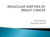 Molecular subtypes of breast cancer