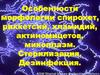Особенности морфологии спирохет, риккетсий, хламидий, актиномицетов, микоплазм. Стерилизация. Дезинфекция