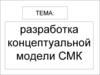 Разработка концептуальной модели СМК